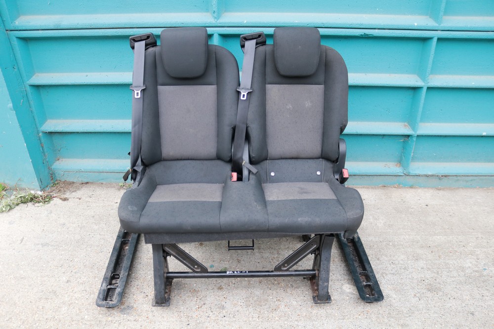 FORD TRANSIT CUSTOM MK8 REAR DOUBLE SEAT BENCH NEEDS CLEANING 2018-2022 ...