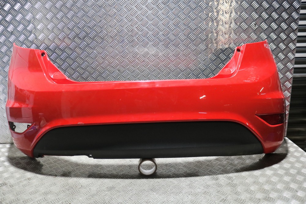 FORD FIESTA MK7 REAR BUMPER COMPLETE IN RACE RED (SEE PHOTOS) 2013-2017 ...